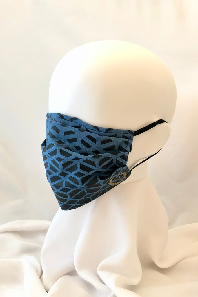 Denim Face Mask with Nose Wire and Full Vinyl Print