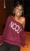 Women's Game Day Off the Shoulder Crystal Embellished Sweatshirt - Shop Clothes For Women and Kids | Ennyluap