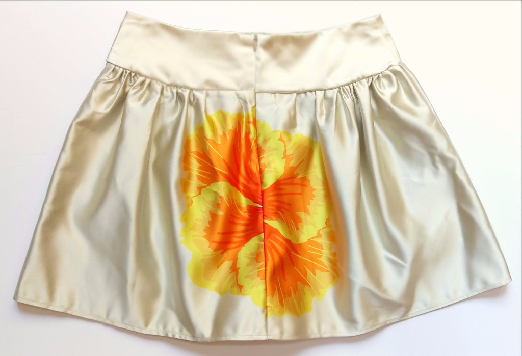 Satin Floral Skirt - Shop Clothes For Women and Kids | Ennyluap