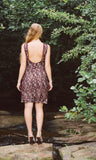 Women's Burgundy Lace Low Back Dress - Shop Clothes For Women and Kids | Ennyluap
