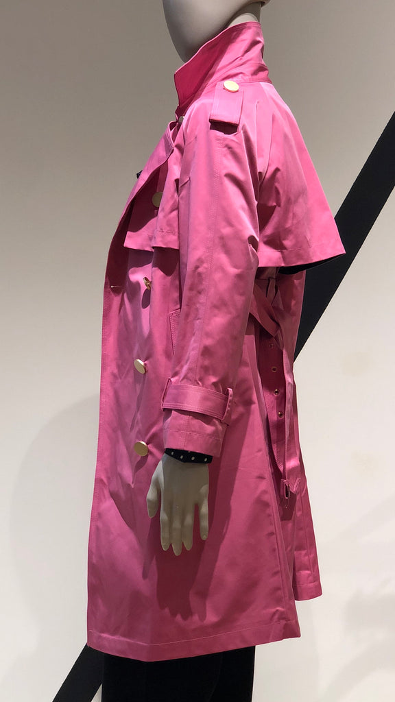 Jolene Pink Trench Coat