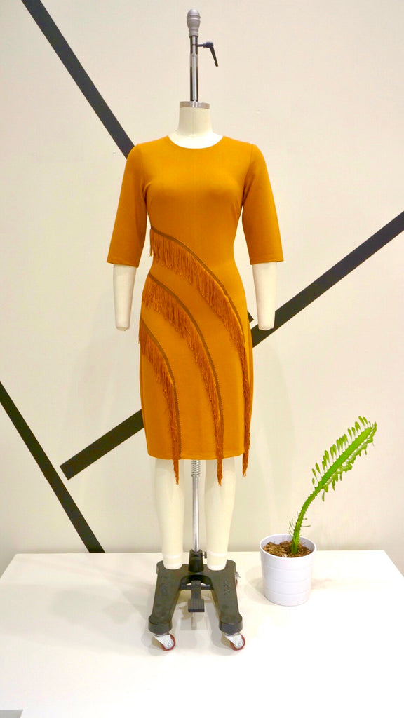 Burnt Orange Fringe Dress - Shop Clothes For Women and Kids | Ennyluap