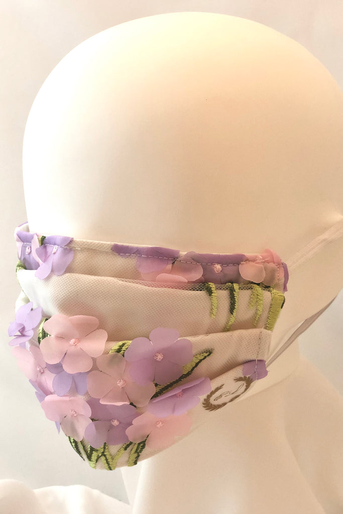 Children’s Size Floral Face Mask with Nose Wire